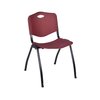 Regency Regency M Lightweight Stackable Sturdy Breakroom Chair (8 pack)- Burgundy 4700BY8PK